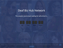 Tablet Screenshot of deafbizhub.com